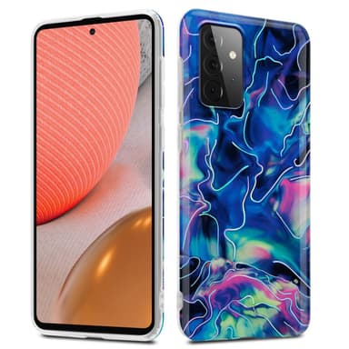 Samsung Galaxy A72 4G / 5G Plånboksfodral Skal (Blå)