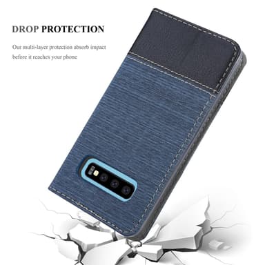 Samsung Galaxy S10 5G Plånboksfodral Skal (Blå)
