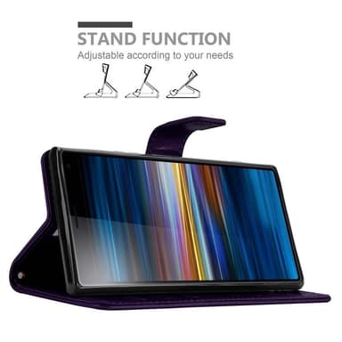 Sony Xperia 10 / Xperia XA3 Plånboksfodral Skal (Lila)