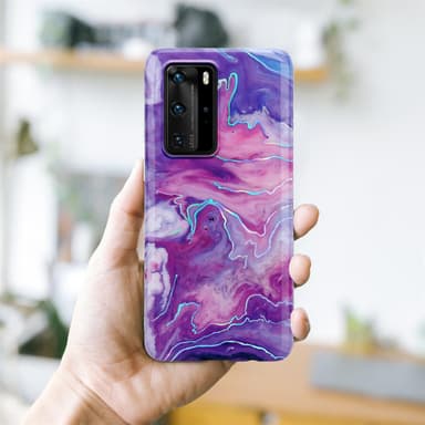 Huawei P40 PRO / P40 PRO+ Plånboksfodral Skal (Lila)