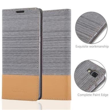 LG X POWER Plånboksfodral Skal (Grå)