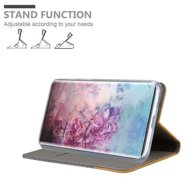 Samsung Galaxy NOTE 10 PLUS Plånboksfodral Skal (Grå)