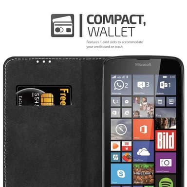 Nokia Lumia 640 Skal Fodral Case (Svart)