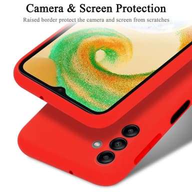 Samsung Galaxy A04s Skal Fodral Case (Röd)