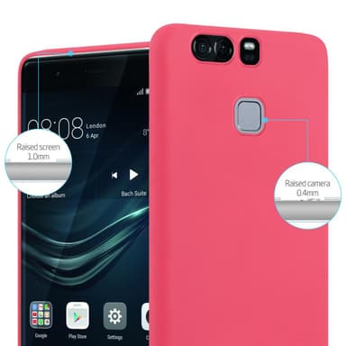 Skal Huawei P9 Fodral Case (Röd)