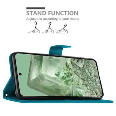 Google Pixel 8 Plånboksfodral Skal (Blå)