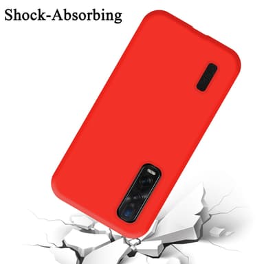 Oppo FIND X2 PRO Skal Fodral Case (Röd)