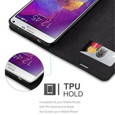 Samsung Galaxy NOTE 4 Skal Fodral Case (Svart)