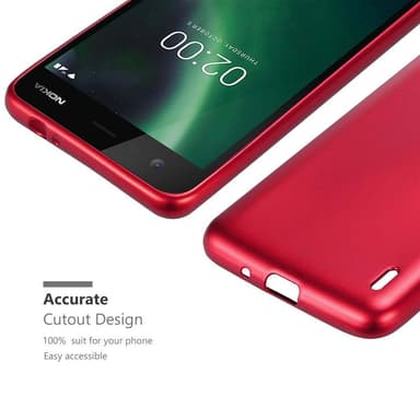 Skal Nokia 2 2017 Fodral Case (Röd)