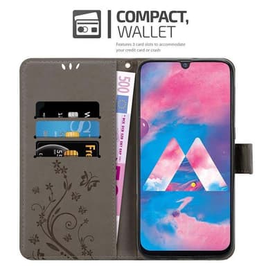 Samsung Galaxy M30 / A40s Plånboksfodral Skal (Grå)