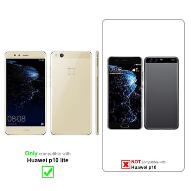 Huawei P10 LITE Plånboksfodral Skal (Grå)