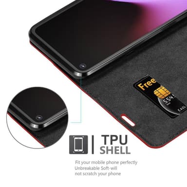 Google PIXEL 5 Skal Fodral Case (Röd)