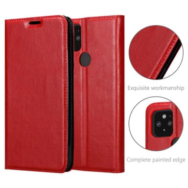 Google PIXEL 5 Skal Fodral Case (Röd)