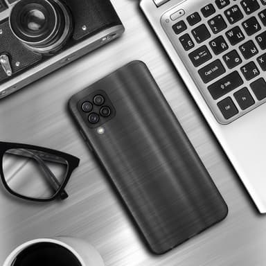 Samsung Galaxy A22 4G Skal Fodral Case (Svwart)