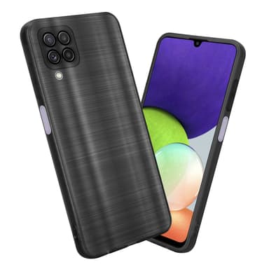 Samsung Galaxy A22 4G Skal Fodral Case (Svwart)
