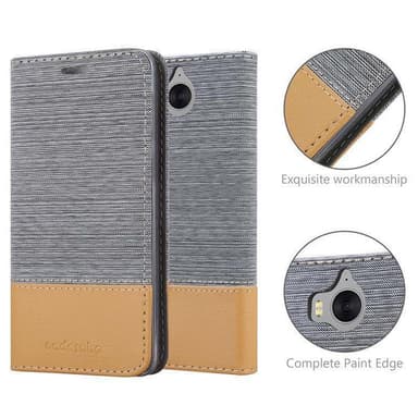 Huawei Y5 2017 / Y6 2017 Plånboksfodral Skal (Grå)
