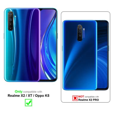 Realme X2 / XT / Oppo K5 Plånboksfodral Skal (Turkos)