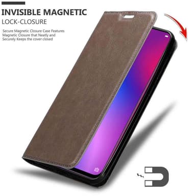 Oppo R17 Skal Fodral Case (Brun)