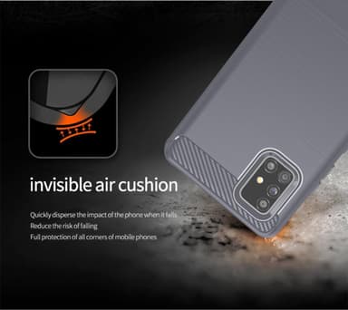 Samsung Galaxy A51 4G / M40s Skal Fodral Case (Grå)