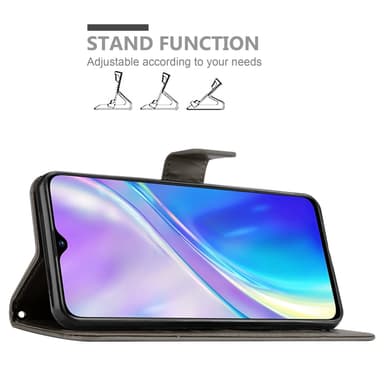 Realme X2 / XT / Oppo K5 Plånboksfodral Skal (Grå)