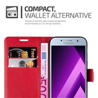 Samsung Galaxy A5 2017 Plånboksfodral Skal (Röd)
