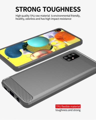 Samsung Galaxy A51 4G / M40s Skal Fodral Case (Grå)