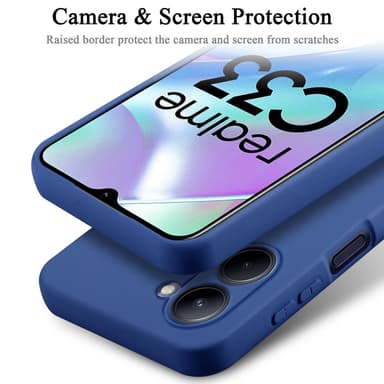 Realme C33 Skal Fodral Case (Blå)