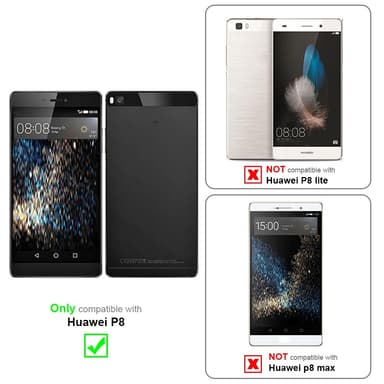 Skal Huawei P8 Fodral Case (Röd)
