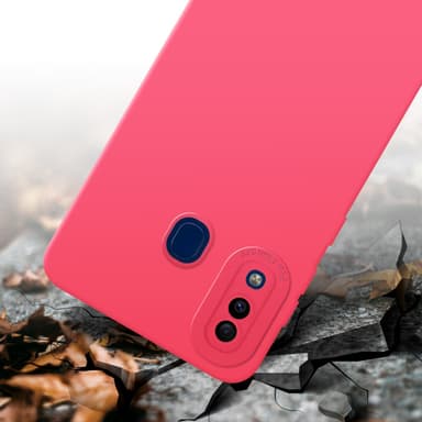 Samsung Galaxy A20 / A30 / M10s Skal Fodral Case (Röd)