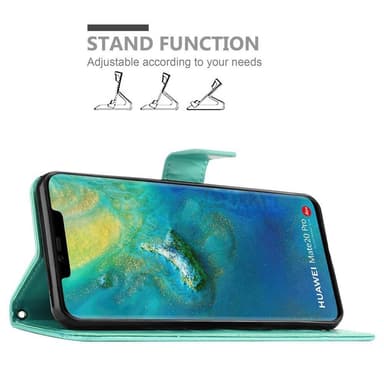 Huawei MATE 20 PRO Plånboksfodral Skal (Turkos)