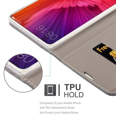 Xiaomi Mi MIX 2 Plånboksfodral Skal (Grå)