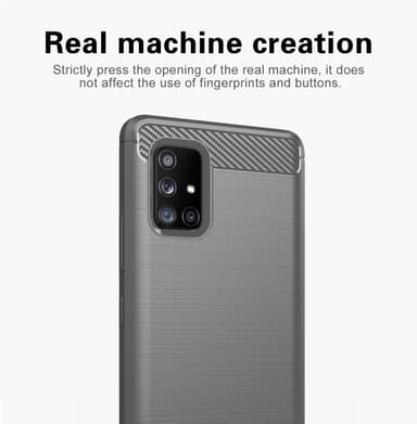 Samsung Galaxy A71 4G Skal Fodral Case (Grå)