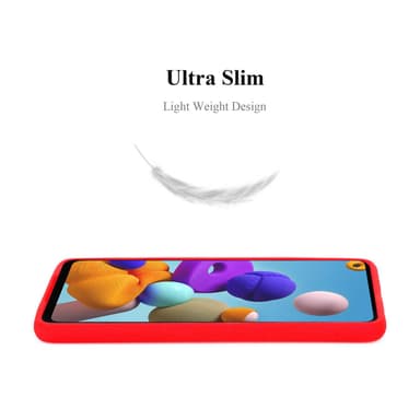 Skal Samsung Galaxy A21s Fodral Case (Röd)