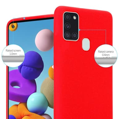 Skal Samsung Galaxy A21s Fodral Case (Röd)