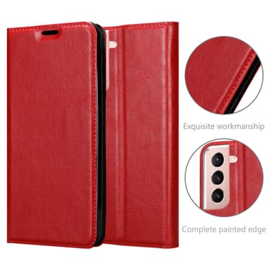 Samsung Galaxy S21 5G Skal Fodral Case (Röd)