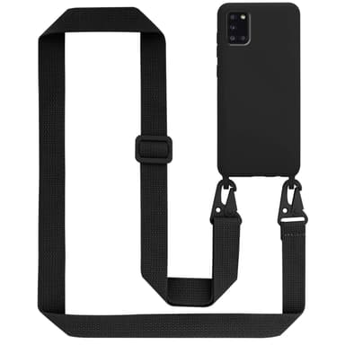 Samsung Galaxy A31 Skal Fodral Kedja (Svart)