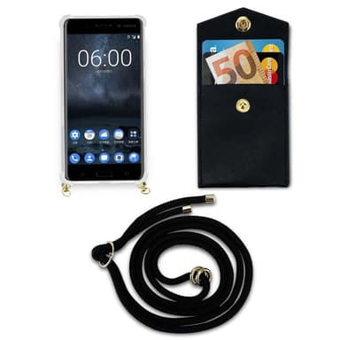 Nokia 5 2017 Skal Fodral Kedja (Svart)