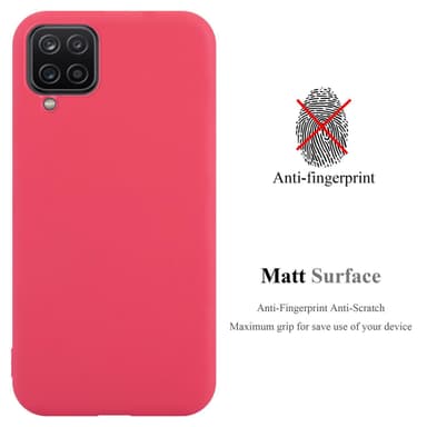 Skal Samsung Galaxy A12 / M12 Fodral Case (Röd)