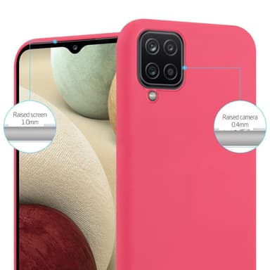 Skal Samsung Galaxy A12 / M12 Fodral Case (Röd)