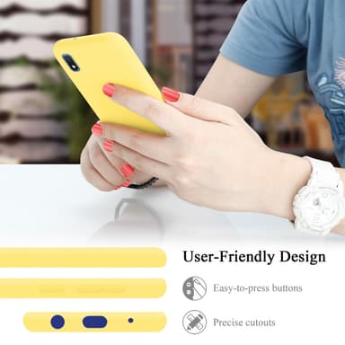 Samsung Galaxy A10 / M10 Skal Fodral Case (Gul)