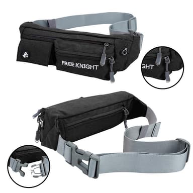 Fanny pack med 4 fack Justerbar längd vattentät vaska
