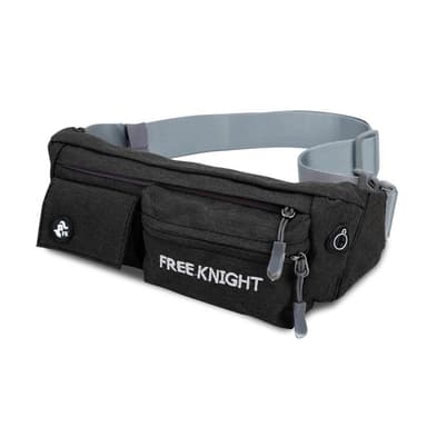 Fanny pack med 4 fack Justerbar längd vattentät vaska