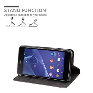 Sony Xperia Z2 COMPACT Skal Fodral Case (Brun)