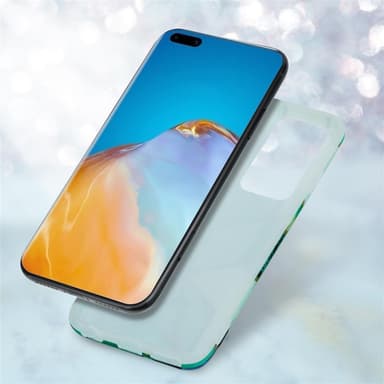 Huawei P40 Plånboksfodral Skal (Grön)