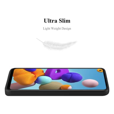 Skal Samsung Galaxy A21s Fodral Case (Svart)