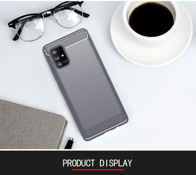 Samsung Galaxy A71 4G Skal Fodral Case (Grå)