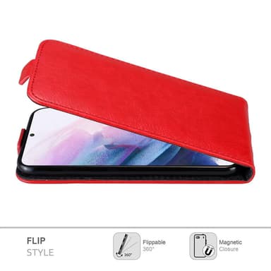 Samsung Galaxy S21 PLUS Flipfodral Skal (Röd)