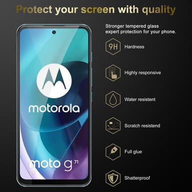 Motorola MOTO G71 5G 3x Skyddsglas Skyddsfilm