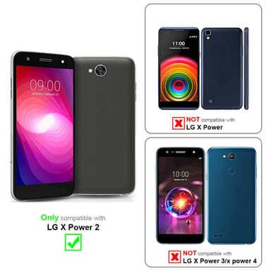 LG X POWER 2 Plånboksfodral Skal (Blå)