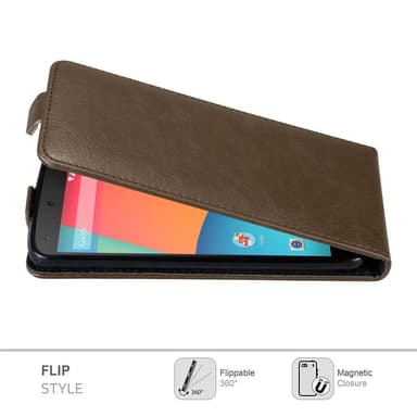 LG Google NEXUS 5 Flipfodral Skal (Brun)